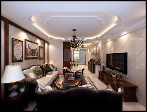 桓臺湖心島簡歐裝修設計案例 淄博別墅裝修