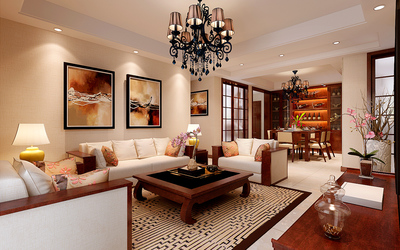 大溪地新中式風(fēng)格裝修效果圖 傳統(tǒng)與現(xiàn)代的完美融合